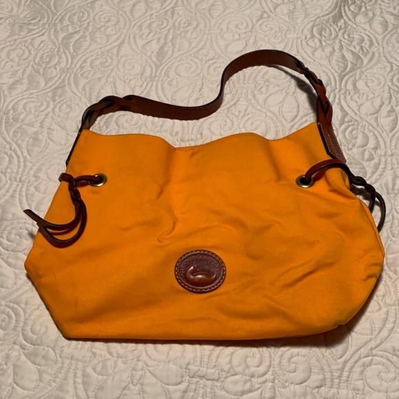 Dooney & Bourke Coated Cotton and Leather shoulder bag - Picture 1 of 11
